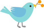 鳥が跳ねる